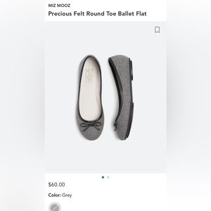 Miz Mooz Precious Felt Round Toe Ballet Flat